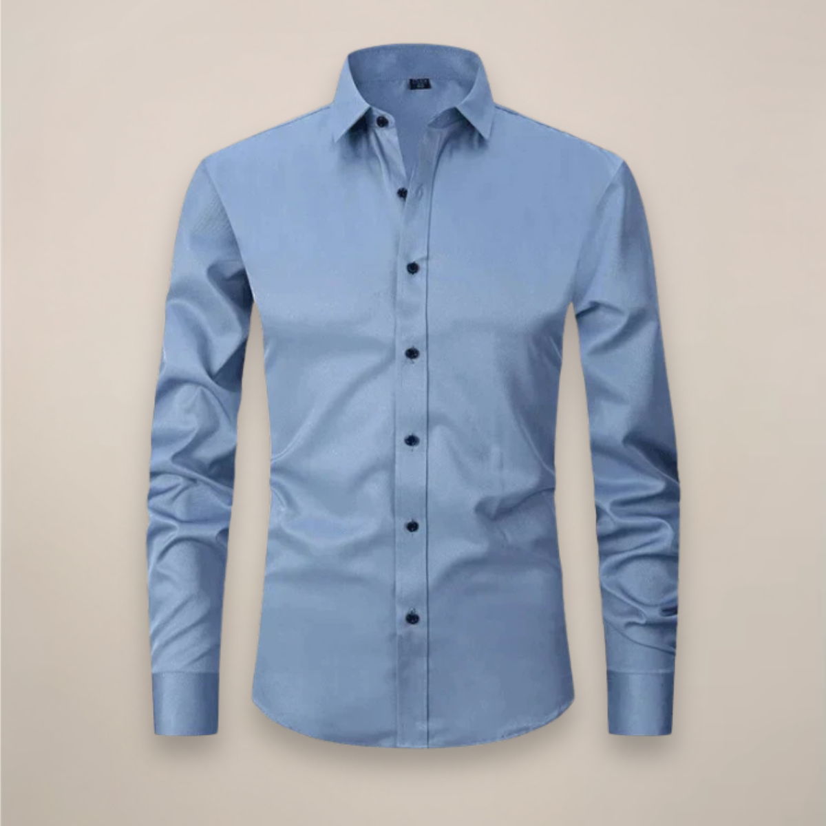 Chemise business homme à manches longues avec patte de boutonnage | respirante