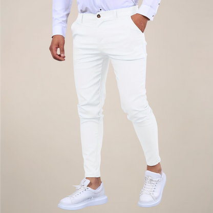 Pantalon chino business décontracté homme | coupe slim