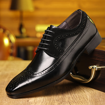 Chaussures Oxford brogues à bout ailé homme | à lacets