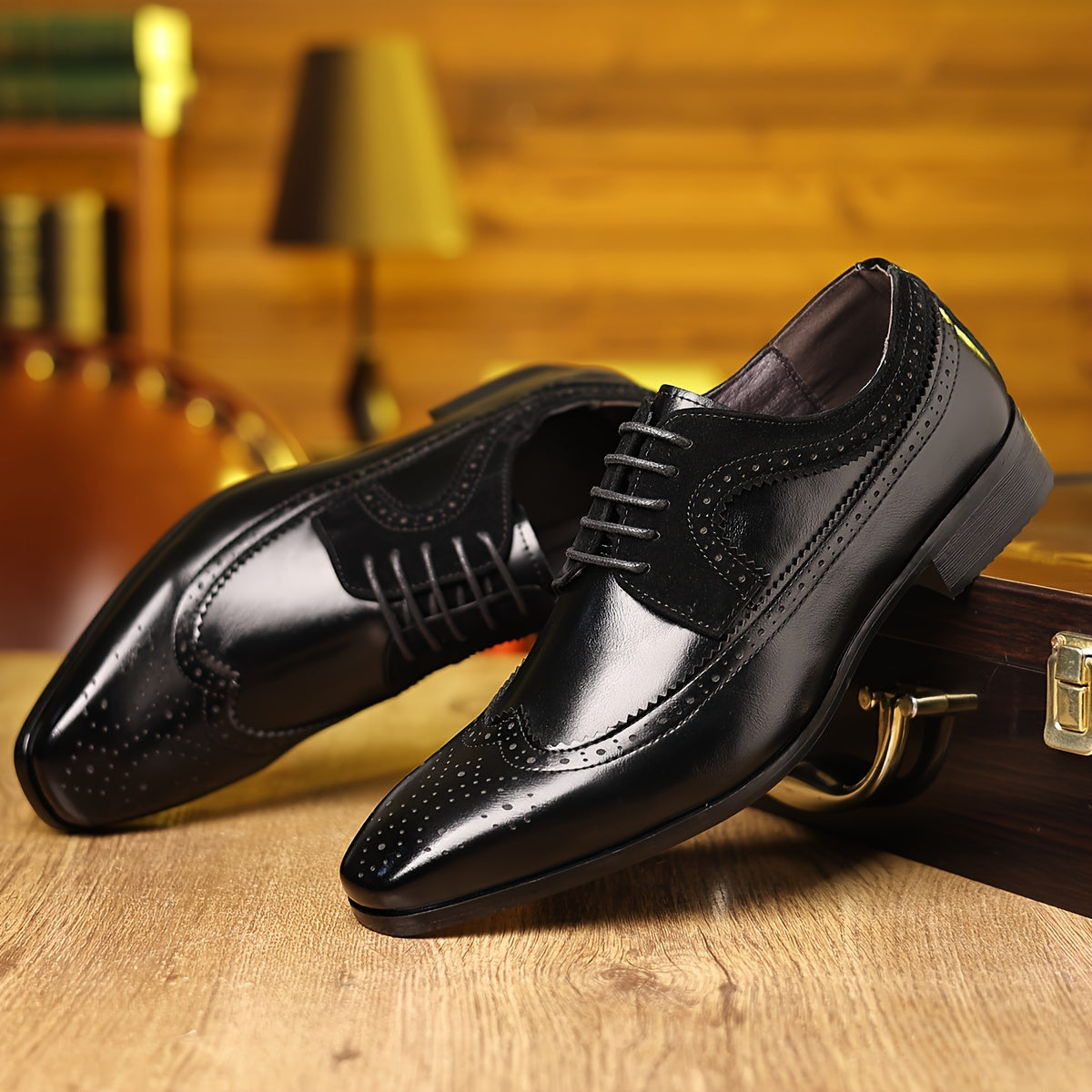 Chaussures Oxford brogues à bout ailé homme | à lacets