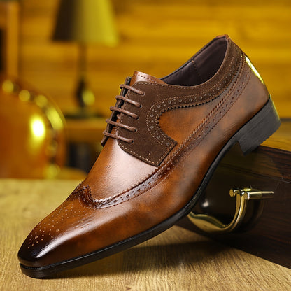 Chaussures Oxford brogues à bout ailé homme | à lacets