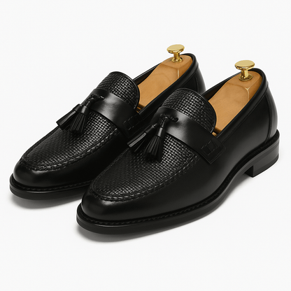 Mocassins business décontractés homme avec pompons | à enfiler