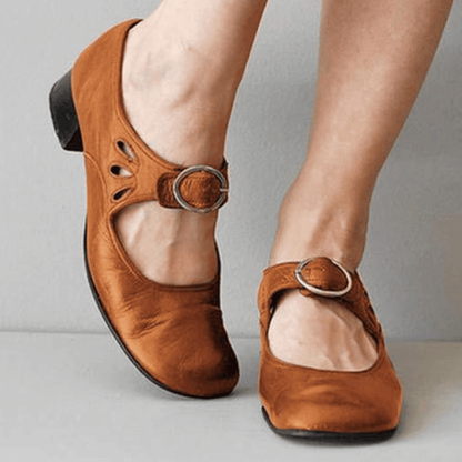 Sandales Mary Jane vintage pour femmes | Talon bloc bas