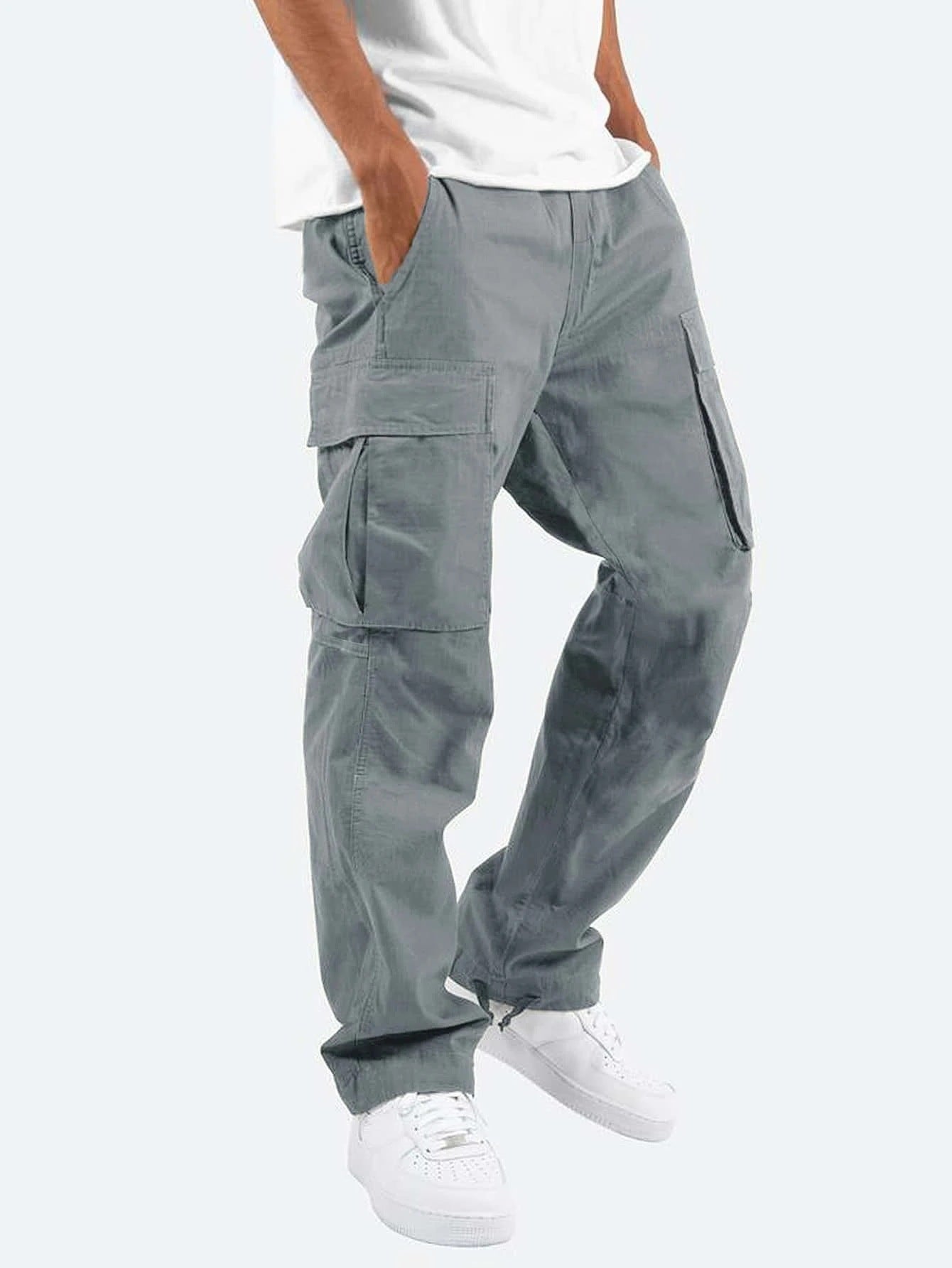 Pantalon cargo stretch homme | Long