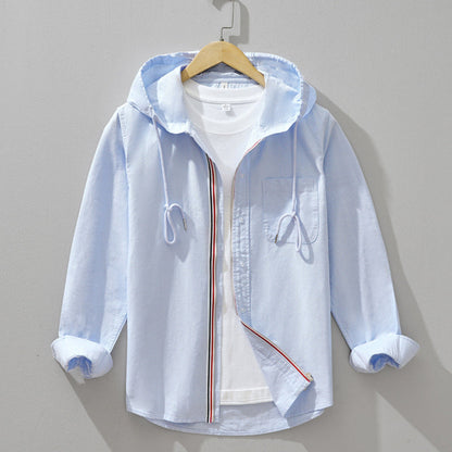 Herren Langarm Übergangsjacke | mit Kapuze