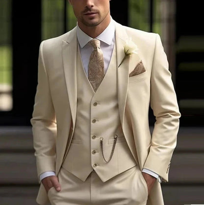 Costume complet pour invités de mariage hommes