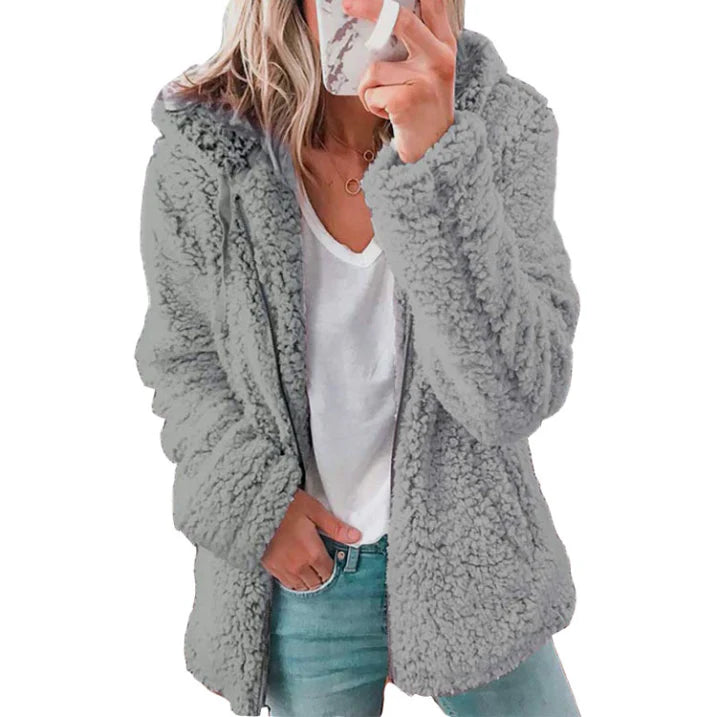 Damen Teddy Mantel | Warm