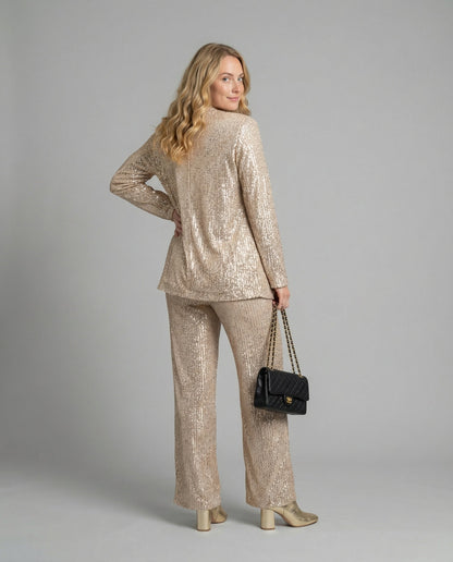 Ensemble tailleur pantalon deux pièces pour femme | Tenue de fête