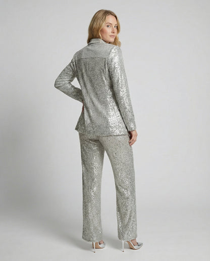 Ensemble tailleur pantalon deux pièces pour femme | Tenue de fête