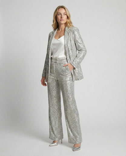 Ensemble tailleur pantalon deux pièces pour femme | Tenue de fête