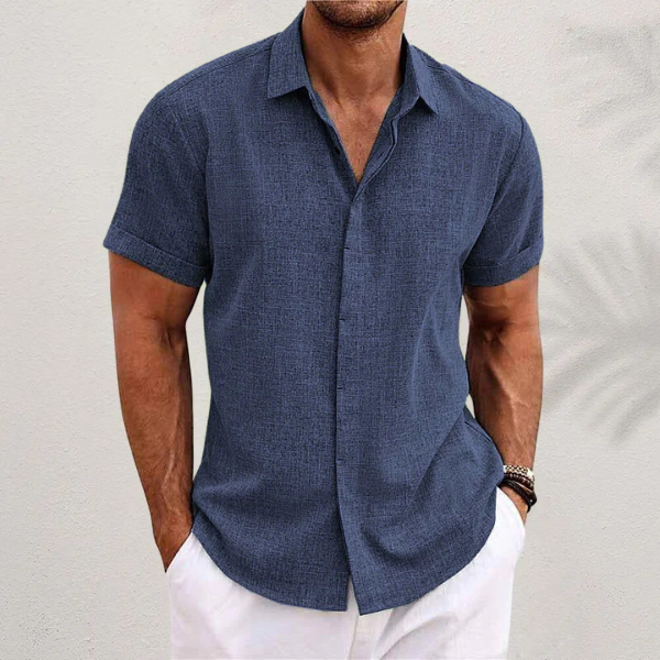 Chemise en lin homme | Manches courtes