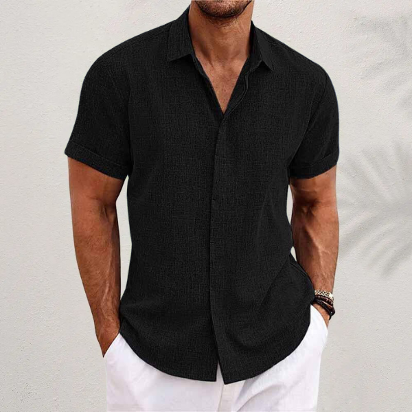 Chemise en lin homme | Manches courtes