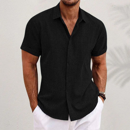 Chemise en lin homme | Manches courtes