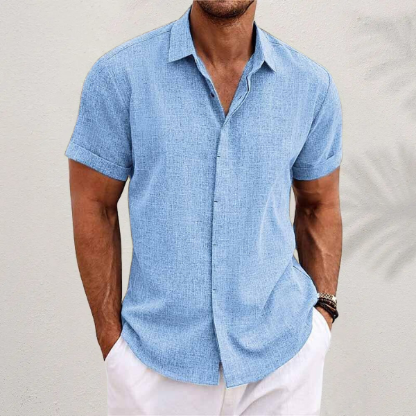 Chemise en lin manches courtes homme | Été
