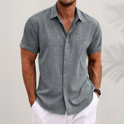 Chemise en lin manches courtes homme | Été