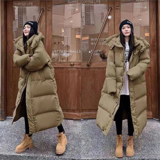 Veste d'hiver longue, confortable et chaude pour femme