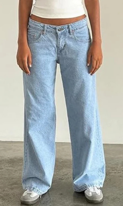 Jean baggy stretch femme | Long