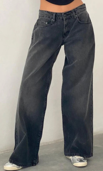 Jean baggy stretch femme | Long