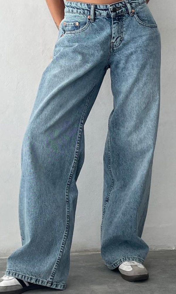 Jean baggy stretch femme | Long