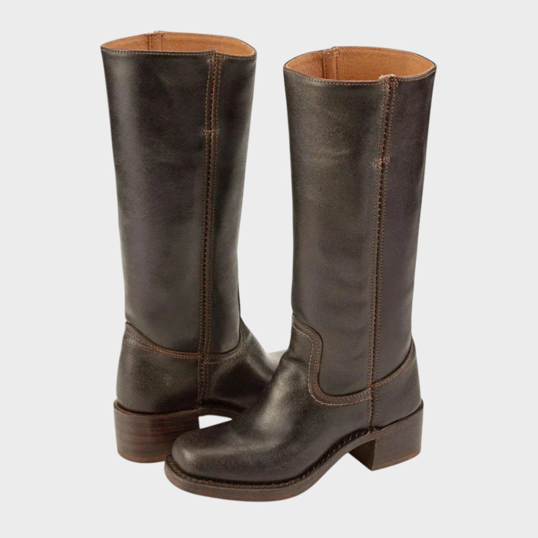 Bottines cowboy à plateforme pour femme