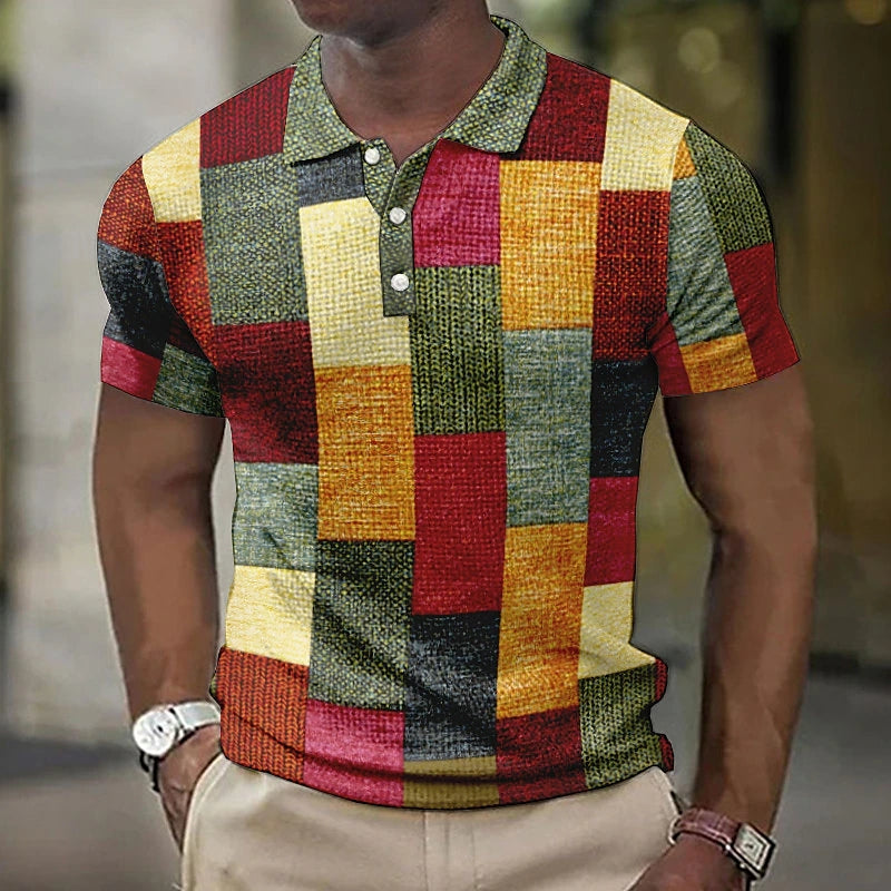 Polo color block da uomo | Manica corta