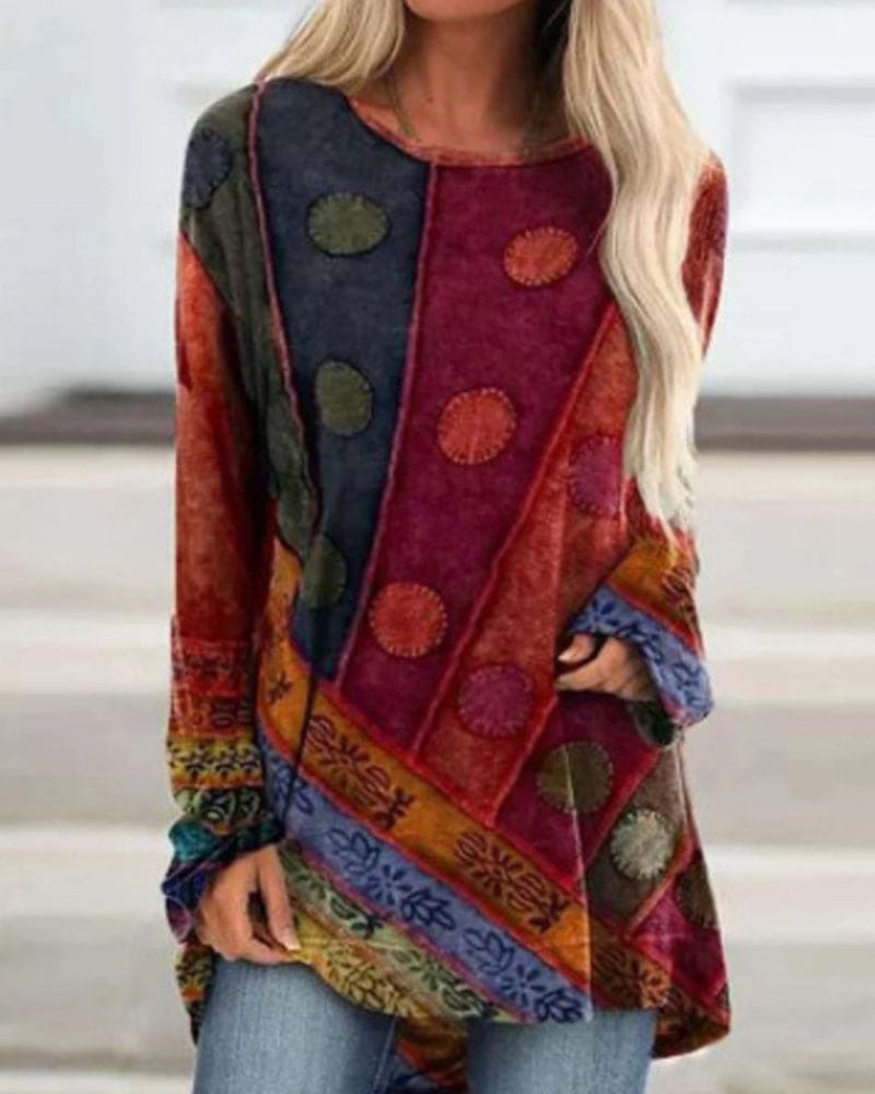 Top rétro long femme | Aéré