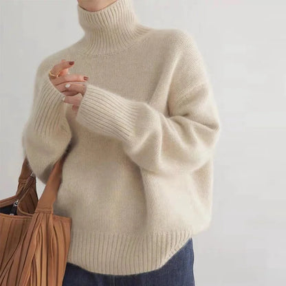 Jersey de cuello alto para mujer | Largo