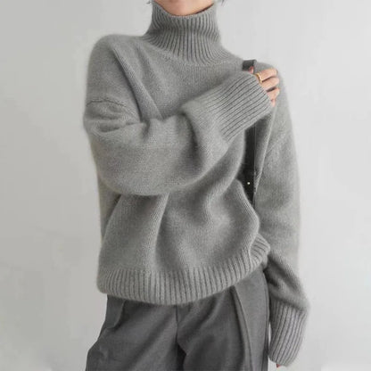Jersey de cuello alto para mujer | Largo