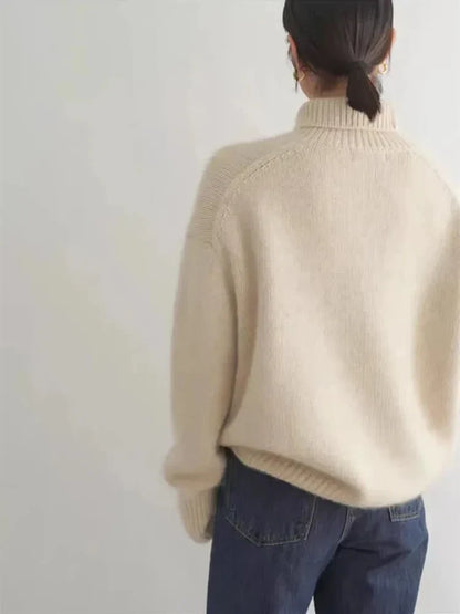 Jersey de cuello alto para mujer | Largo