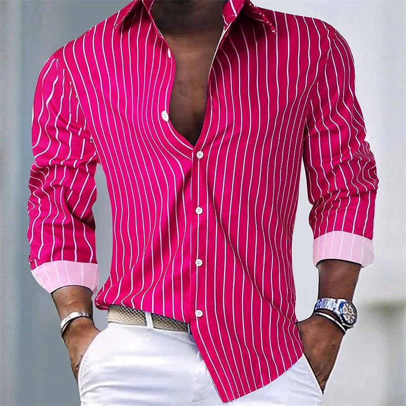 Chemise rayée homme | Respirante