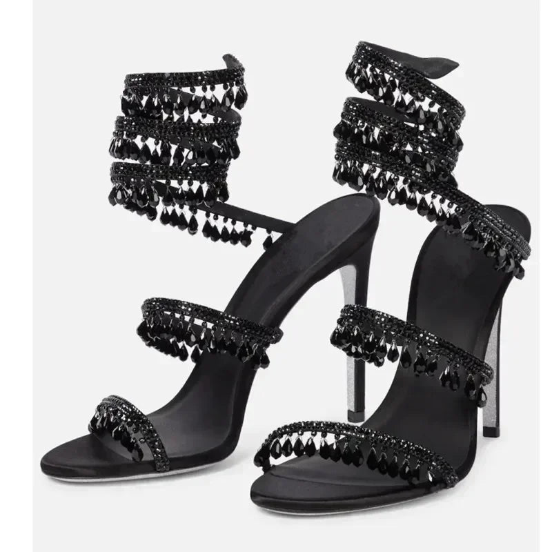 Sandales stilettos femme | à talons hauts