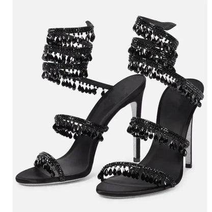 Sandales stilettos femme | à talons hauts