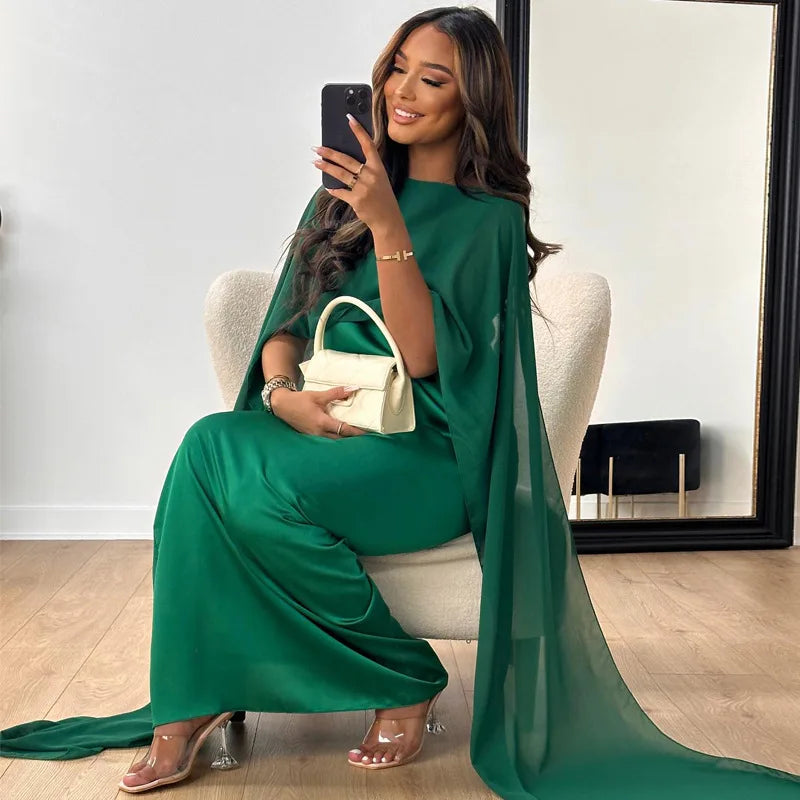 Women's Satin Party Dress | Maxi