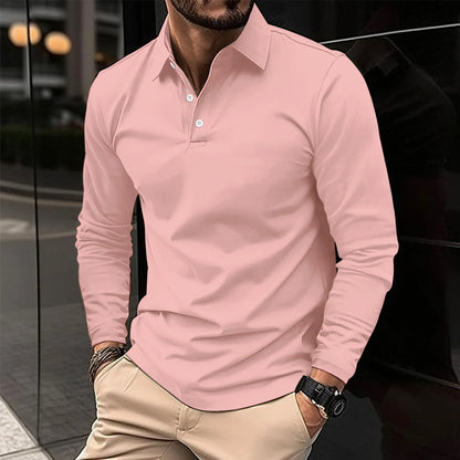 Herren Langarm Polo-Shirt | Lässig- und Geschäftskleidung