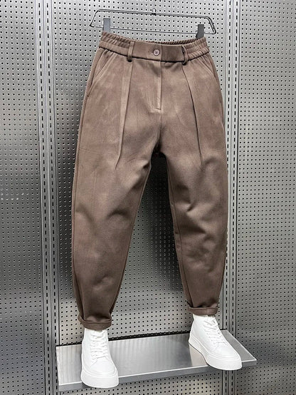 Pantalon élégant chiné homme | long