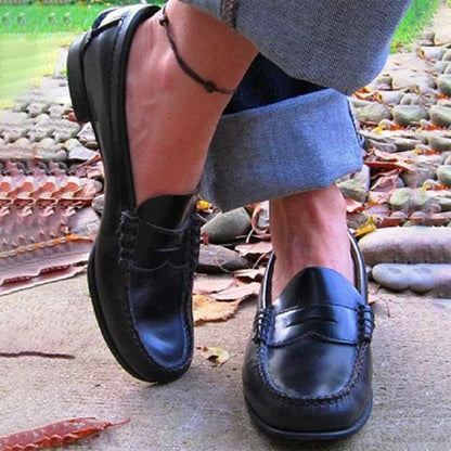 Mocassins plats de travail femme | Enfiler