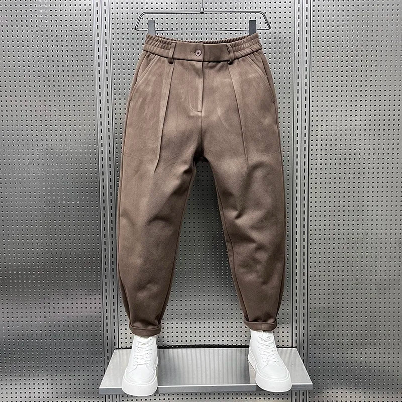 Pantalon élégant chiné homme | long