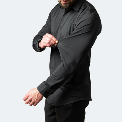 Chemise élastique pour homme | Manches longues