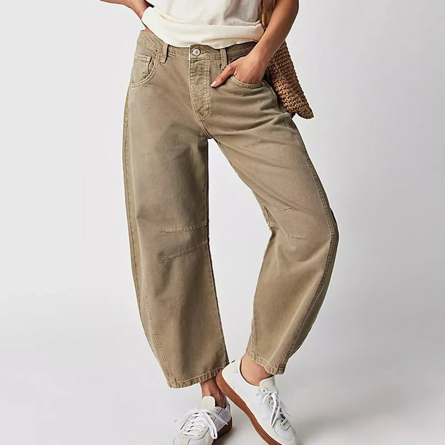 Jean baggy décontracté femme | Confortable