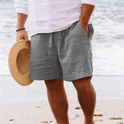 Shorts d'été taille moyenne homme | Avec cordon de serrage