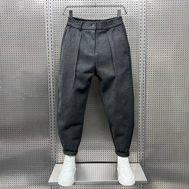 Pantalon élégant chiné homme | long