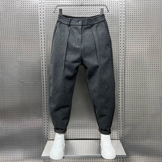 Pantalon élégant chiné homme | long