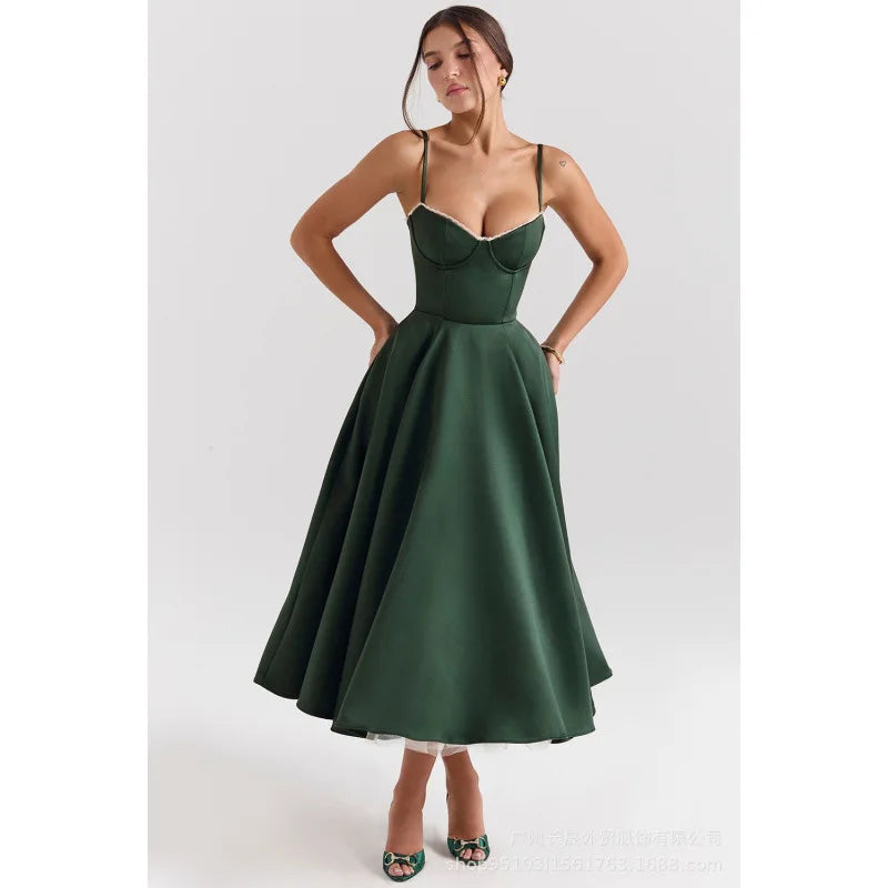 Robe de soirée femme à décolleté cœur | Midi