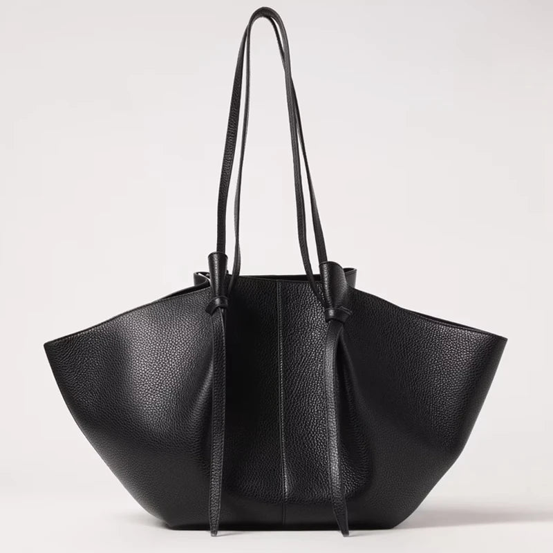 Grand sac fourre-tout pour femmes | avec détail nœud et longues anses