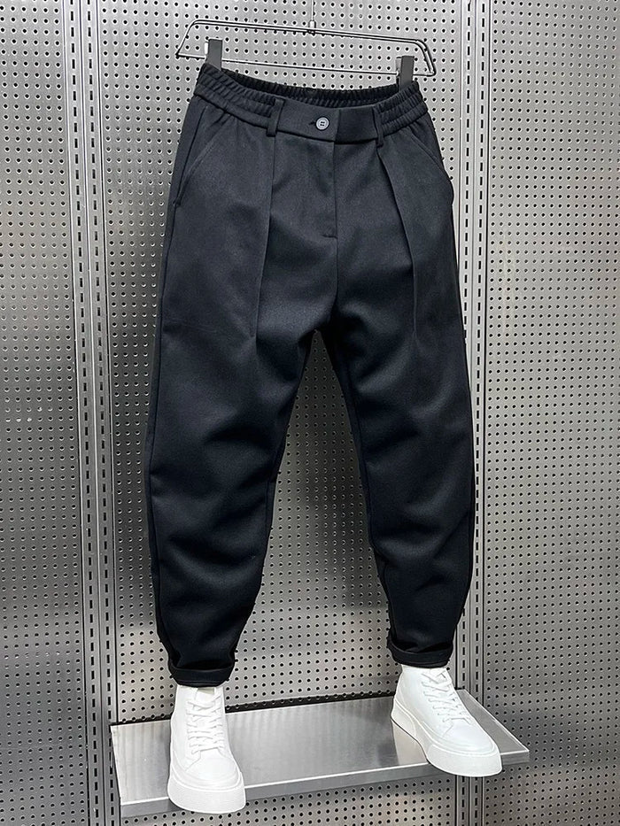 Pantalon élégant chiné homme | long