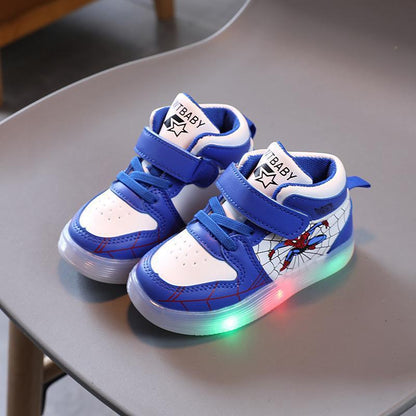 Chaussures enfants semelle LED lumineuse | avec fermeture velcro
