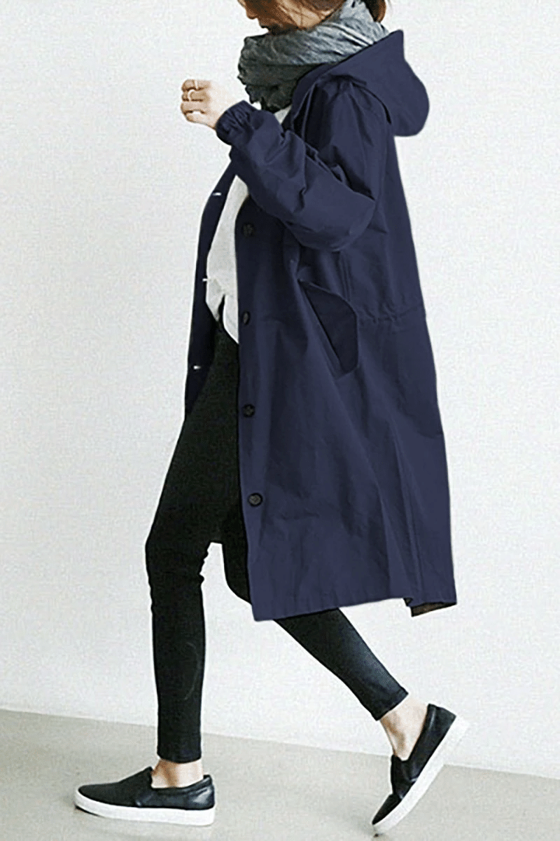 Damen Kapuzen Lange Winterjacke | Wasserdicht