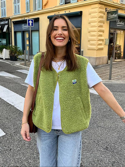 Veste teddy courte pour femmes | Courte