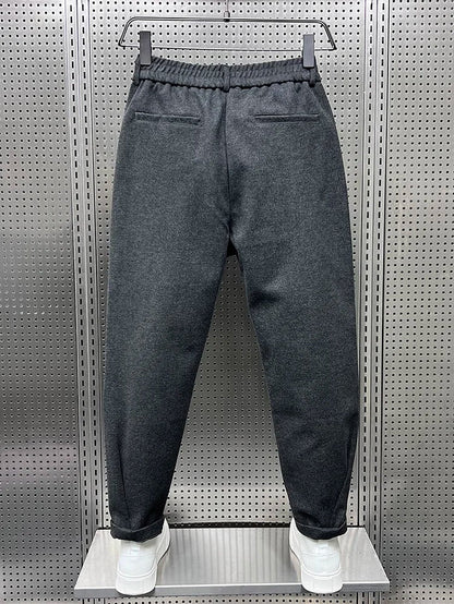 Pantalon élégant chiné homme | long