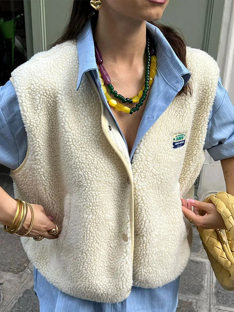 Veste teddy courte pour femmes | Courte